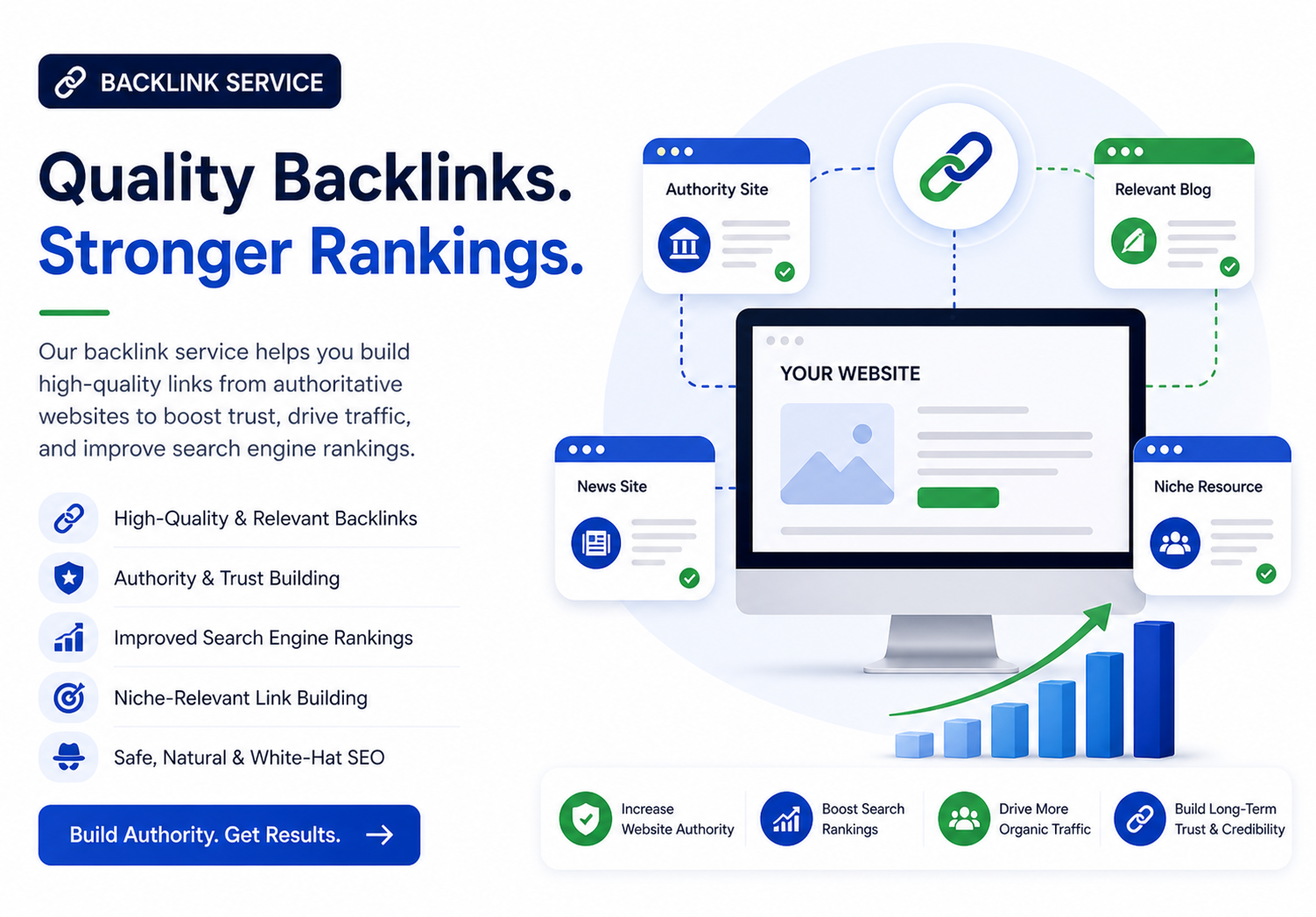 I will create safe white hat backlinks for SEO growth