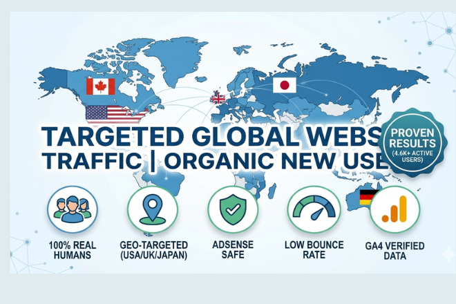I will do organic website promotion for real engageme...