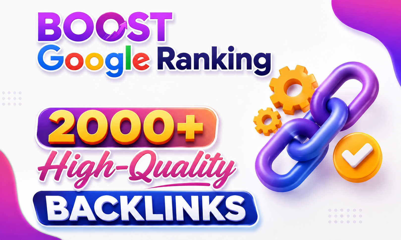 Boost Google Rankings with 2000 Premium DR70+ High-Authority Backlinks