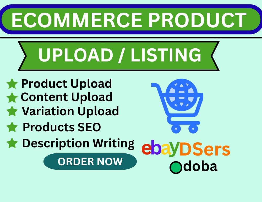 I will do professional ecommerce product upload and l...
