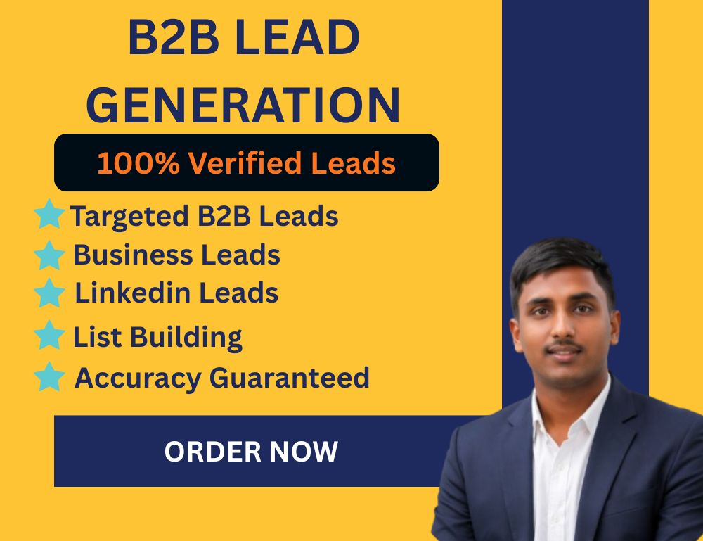 I will perform professional B2B lead generation and t...