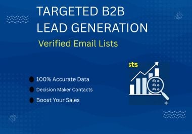 I will provide 500 targeted B2B lead generation and v...