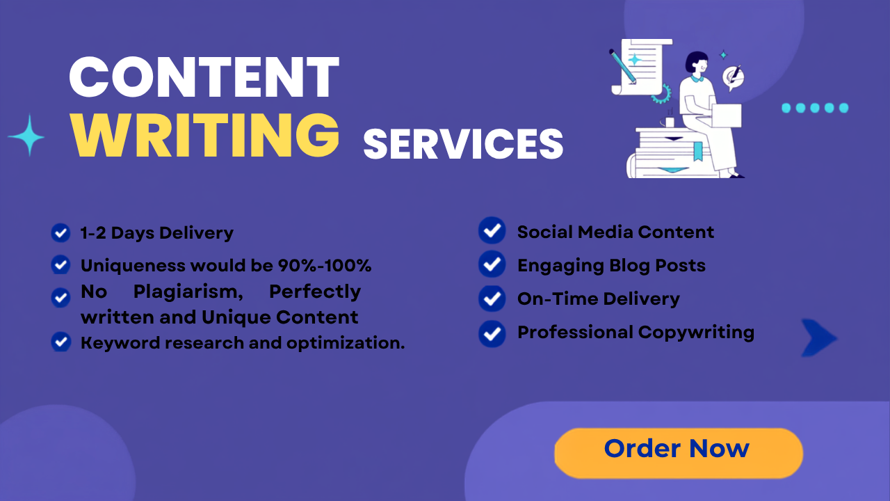 I Will Write Quality, SEO-Friendly, and Unique Cont...