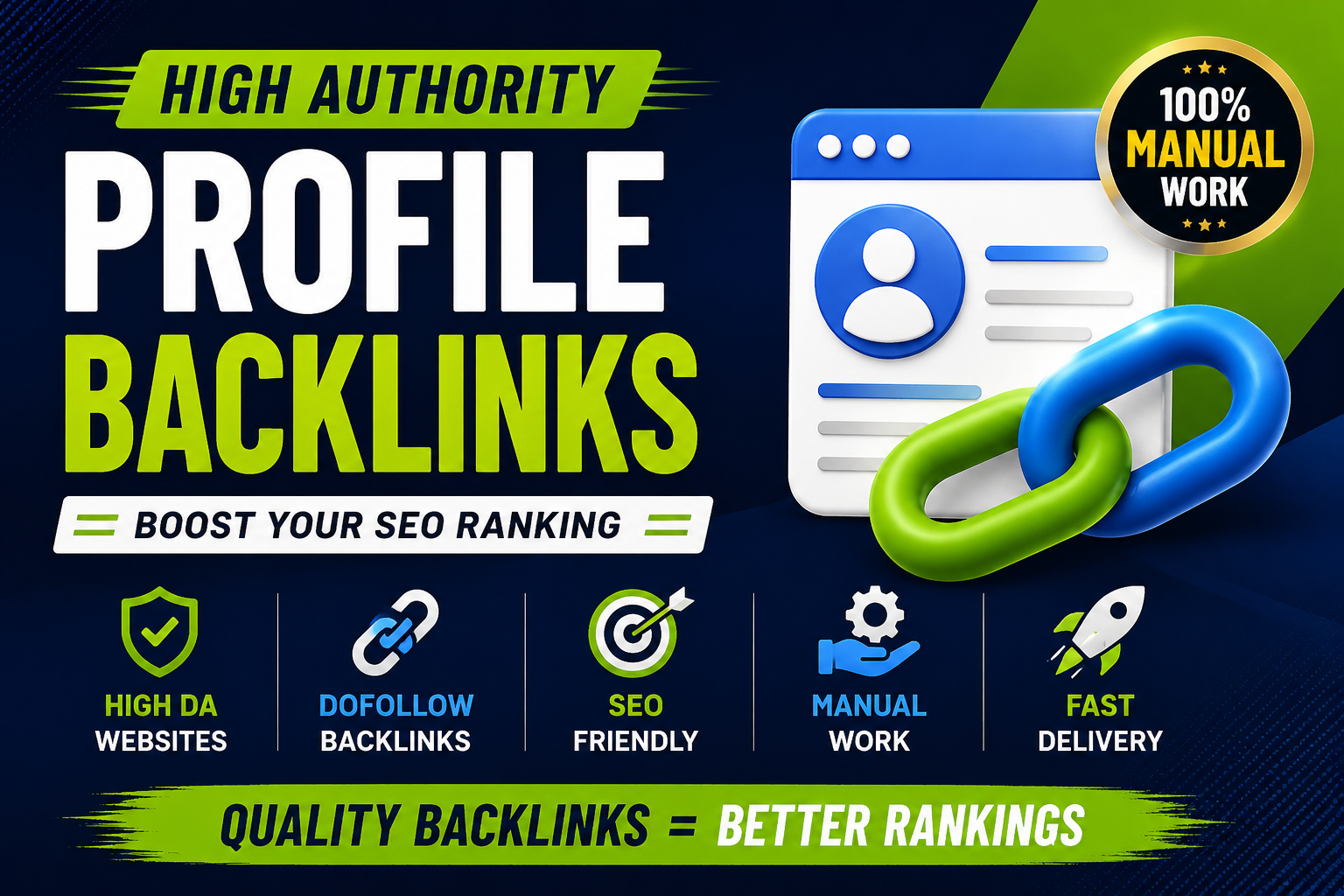 I will build 200+ dofollow profile backlinks for webs...