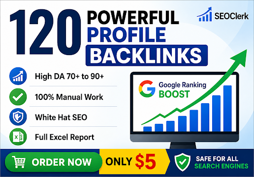 I will build 120 high DA profile backlinks for SEO ranking boost