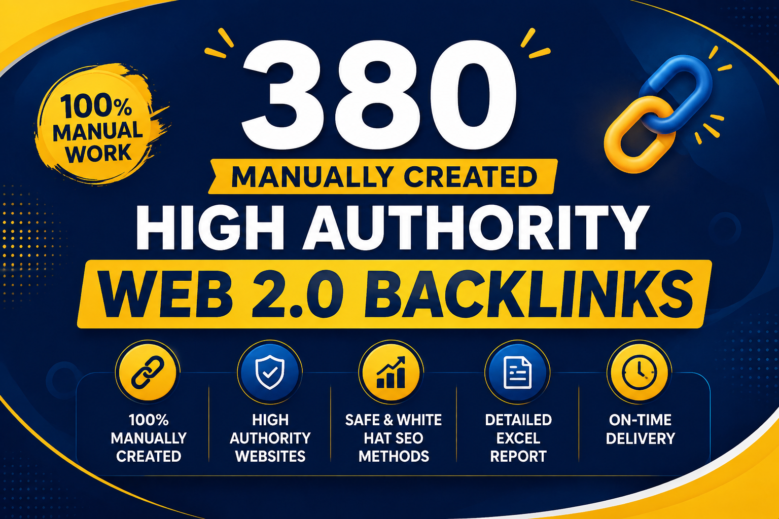 I Will Create 380 High Quality Web 2.0 Backlinks Manu...