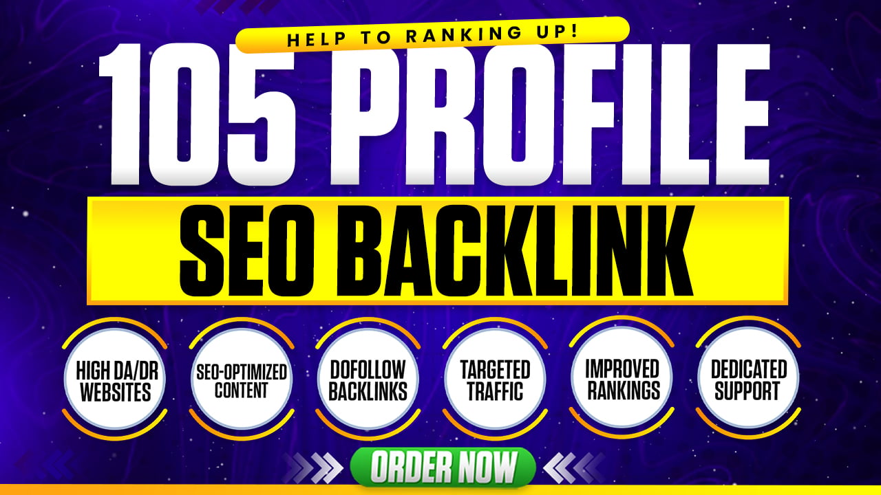 Skyrocket Your Website With 105 Profile Backlinks With DA 50+ Including Full Login Details Unique