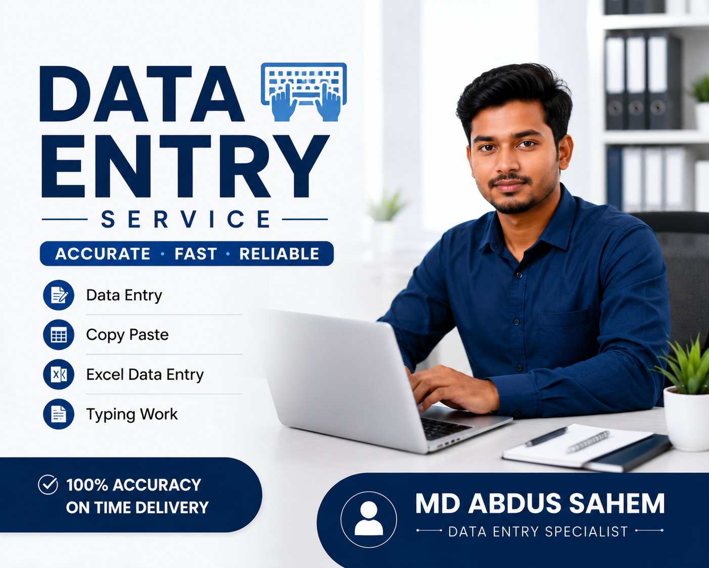 I will handle accurate excel data entry and web research tasks