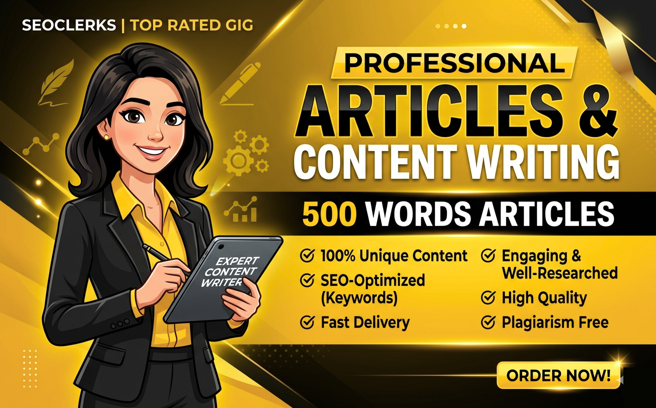 Top-Ranked -Professional SEO Article Writing Services and SEO Content (500 Words)