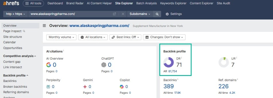 I will increase ahrefs dr domain rating 70+ using high authority seo dofollow backlinks