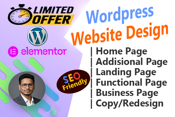 I will design or redesign Professionally 1 Page for W...