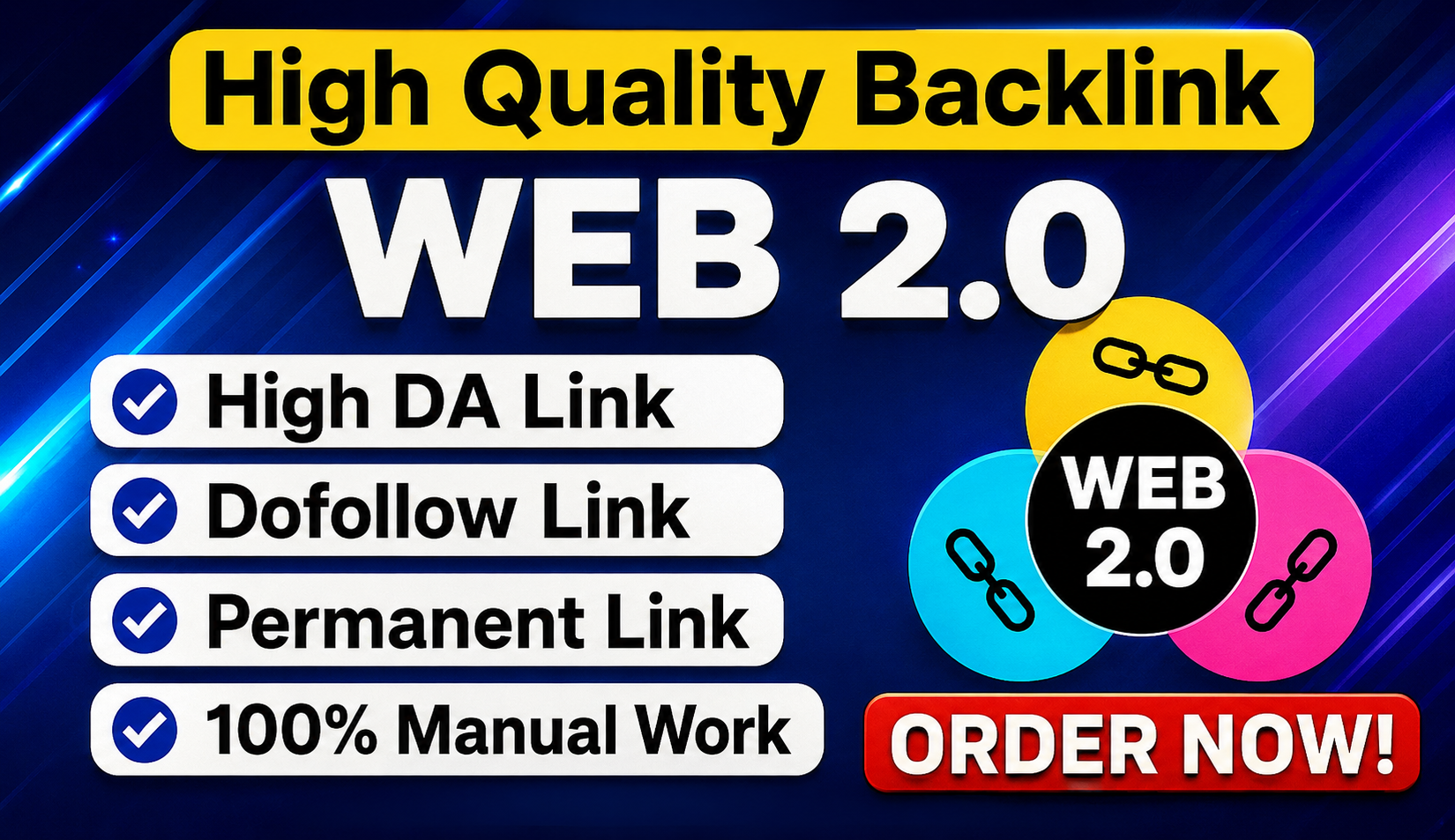 150 Authority Web 2.0 Dofollow Backlinks With Manual Work