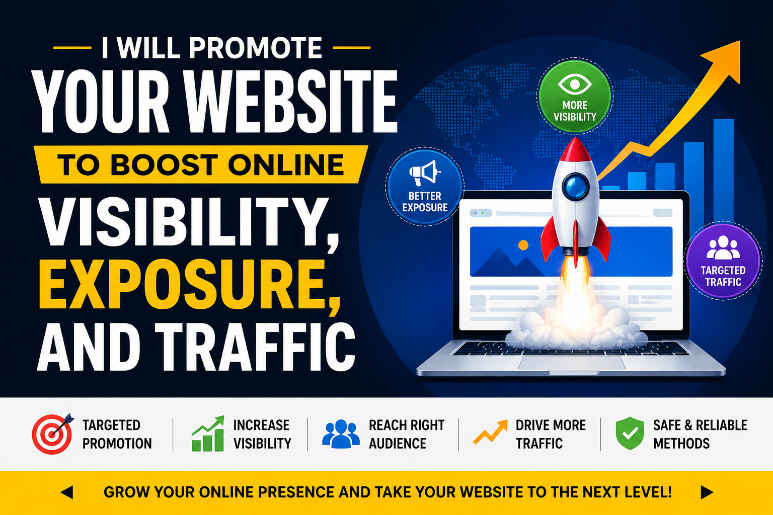 I will manage your website to boost online visibility...