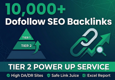 I will create 10000 Dofollow SEO Backlinks for Tier 2