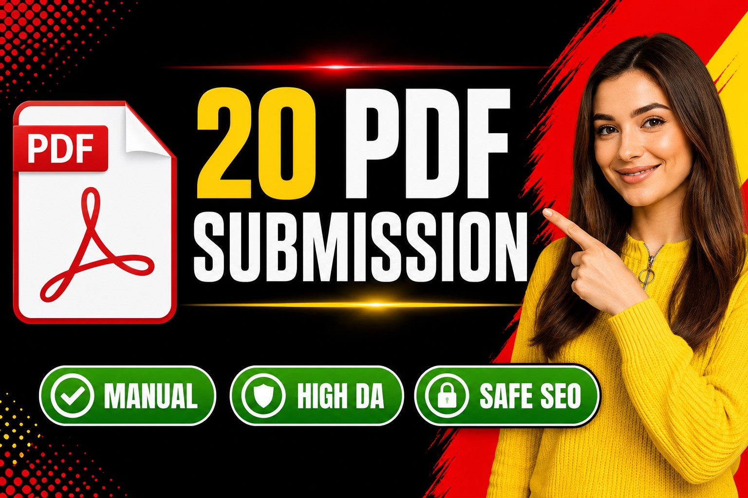 I Will Create 20 Manual PDF Submission Backlinks on H...