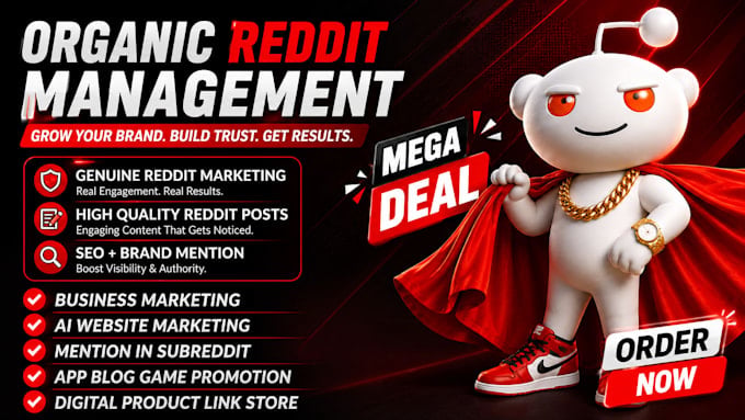 I will do reddit post management to increase your comment on website, saas, ai tool, and business 