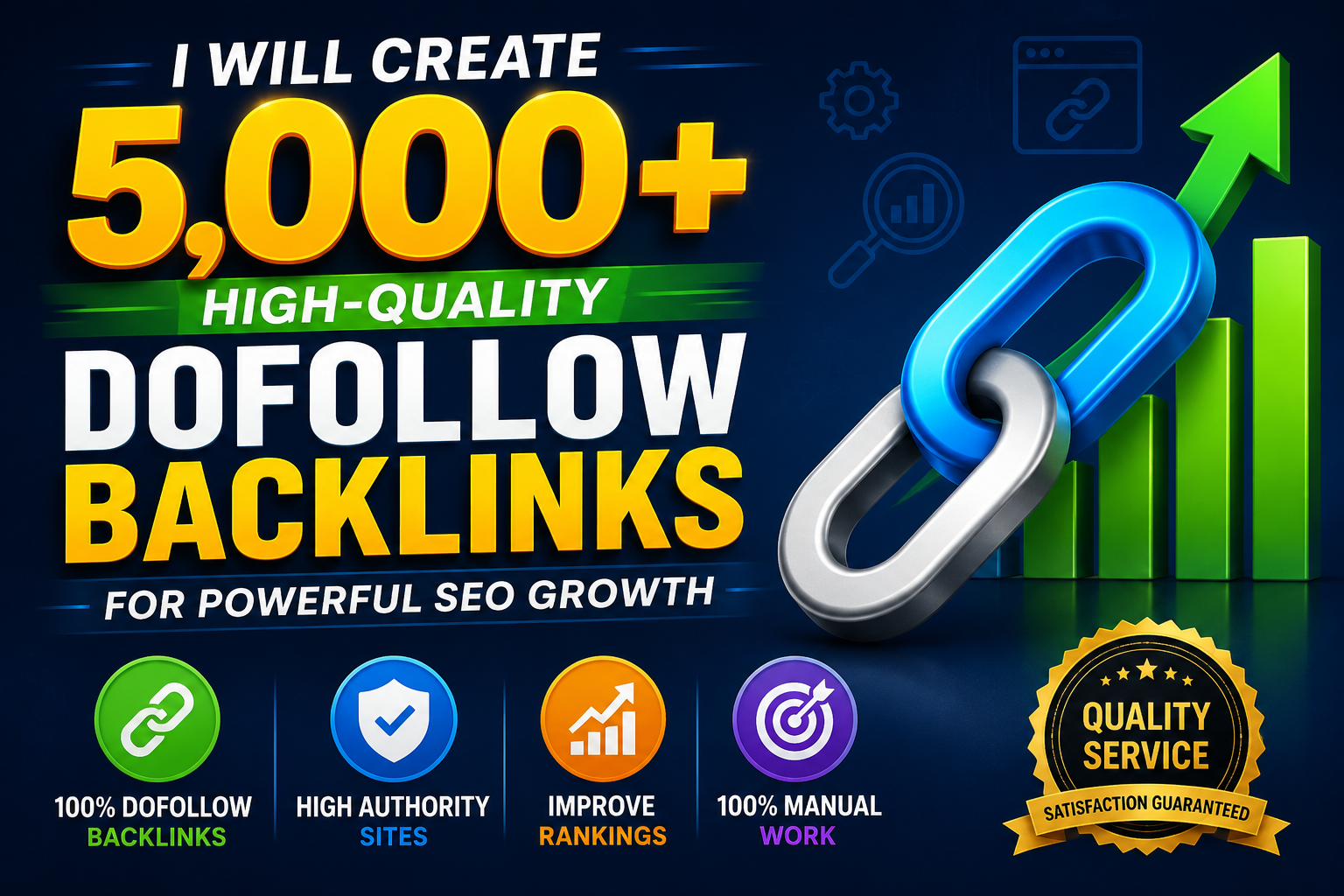 I Will Create 5,000+ High-Quality DoFollow Backlinks for Powerful SEO Growth