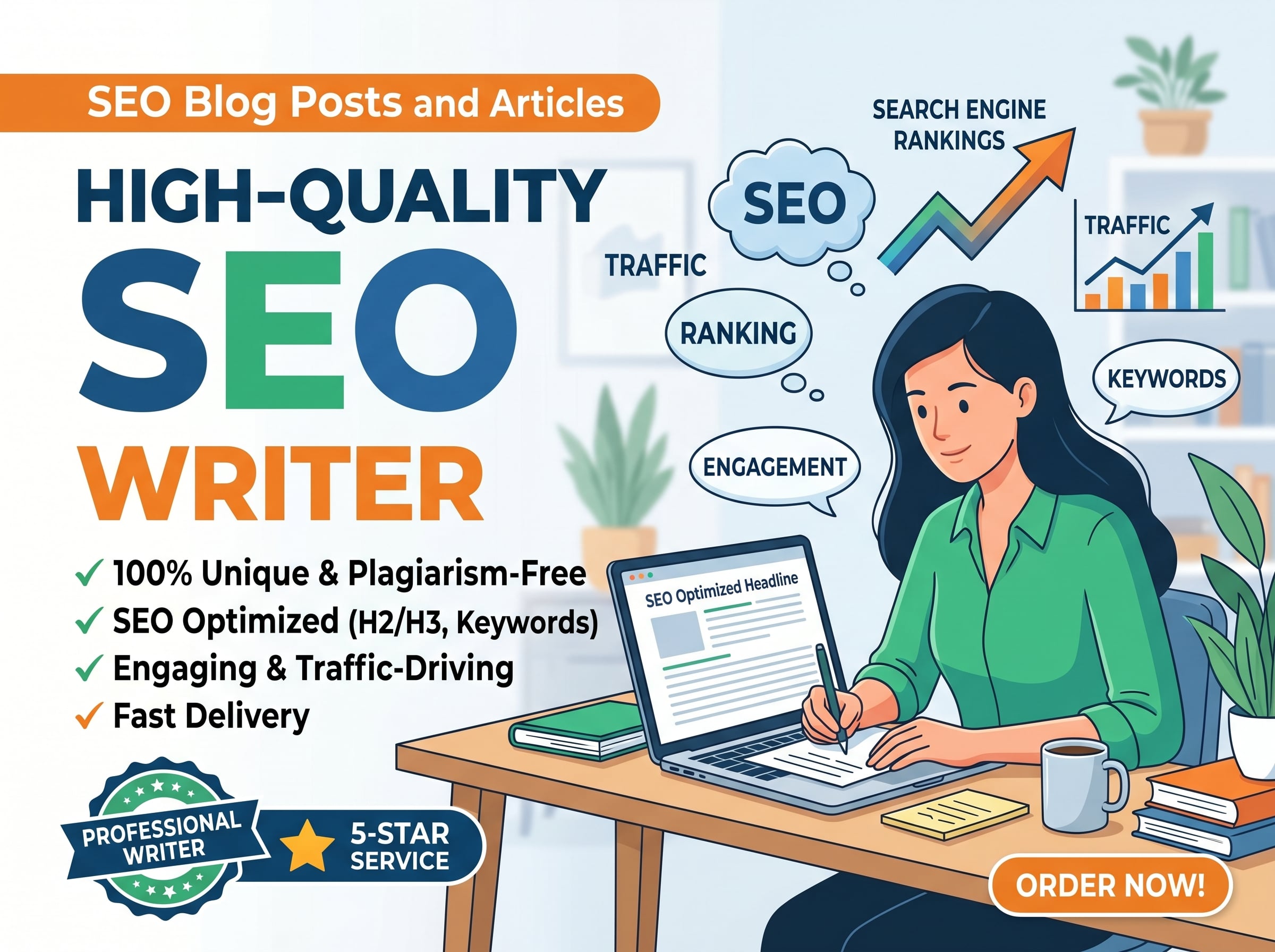 I will write high quality SEO friendly articles and c...