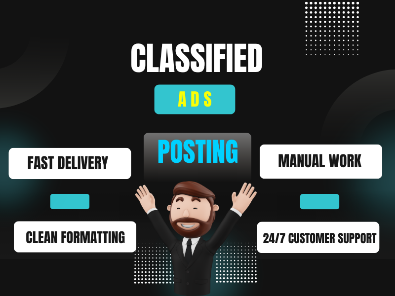 I will personally submit 100 classified ads on leadin...