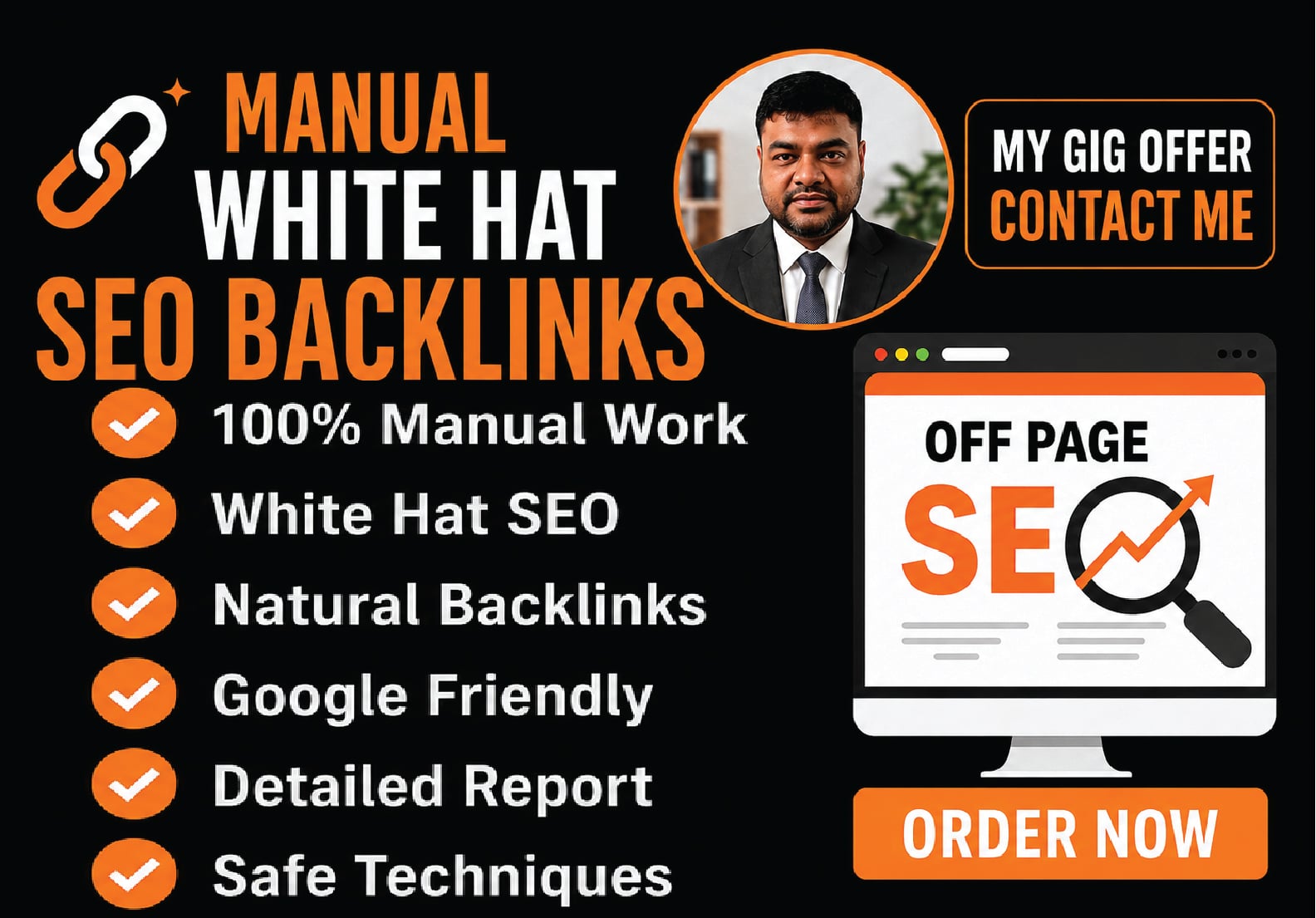 I will build manual white hat SEO backlinks for safe Google rankings