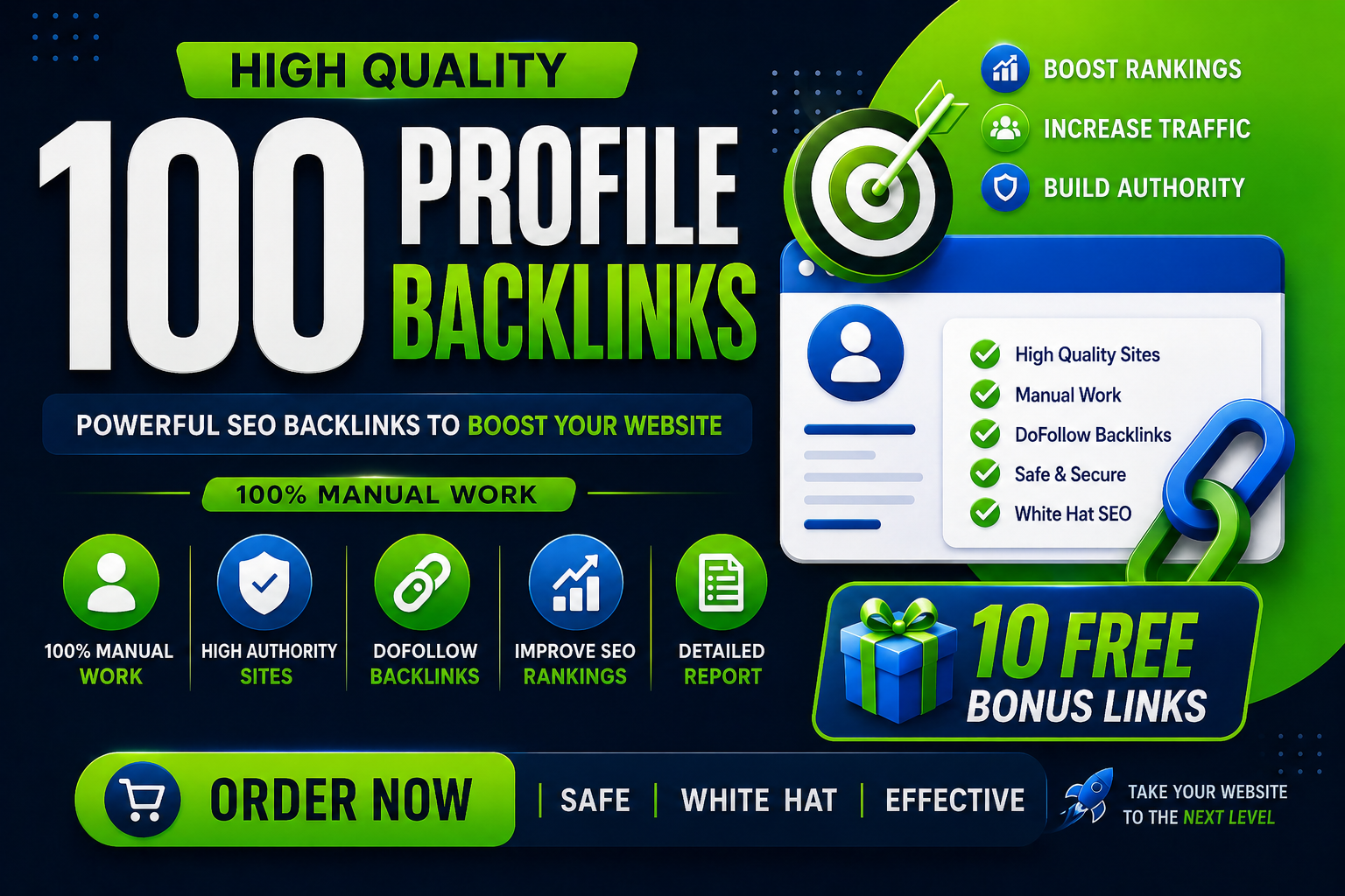 Get 100 Powerful Profile Backlinks to Grow Your Business
