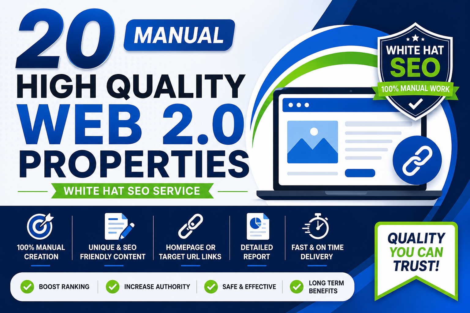 I Will Create 20 Manual High Quality Web 2.0 Properti...