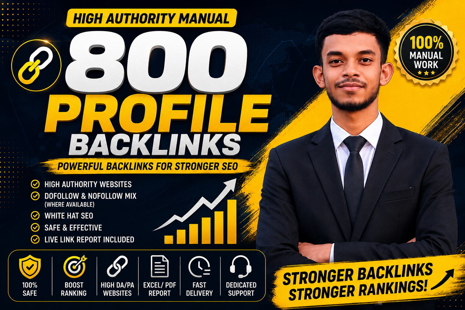 I Will Build 800 High Authority Manual Profile Backlinks for Powerful Off Page SEO