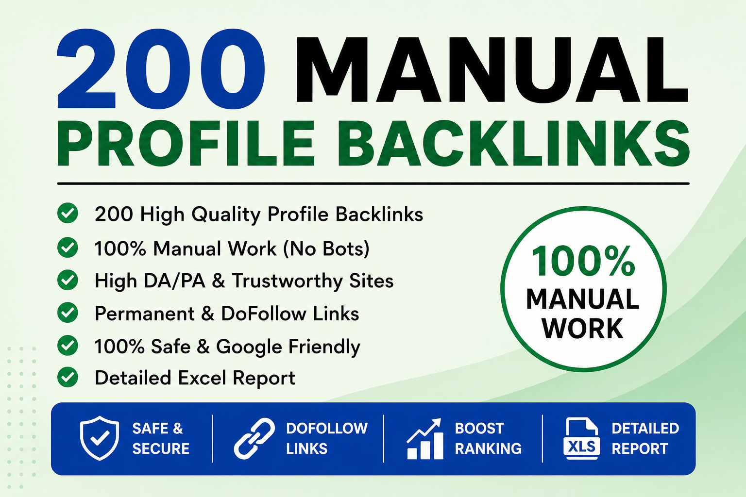 I Will Build 200 Manual Profile Backlinks for Your We...