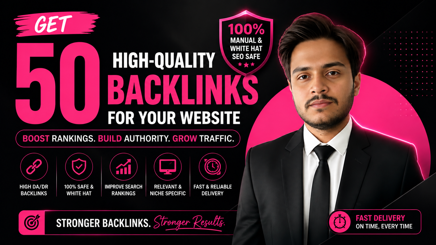 I Will Build 50 High Quality Manual White Hat SEO Backlinks for Google Rankings