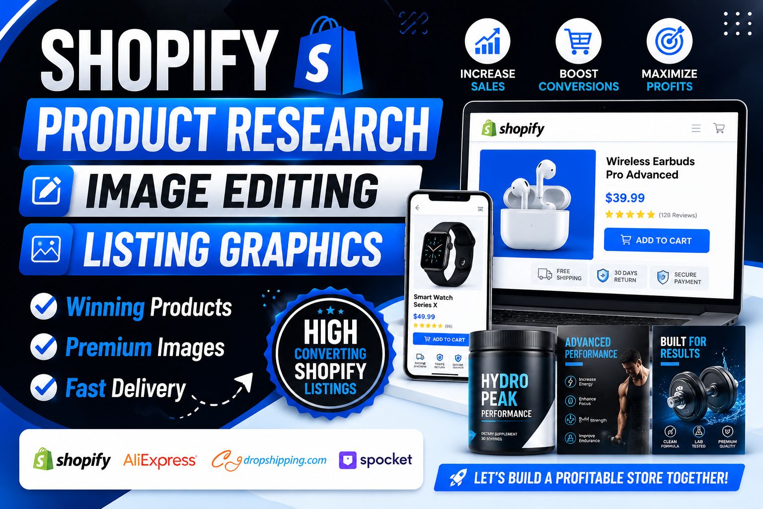 I Will Do Shopify Product Research, Image Editing, and High-Converting Product Listing Graphics