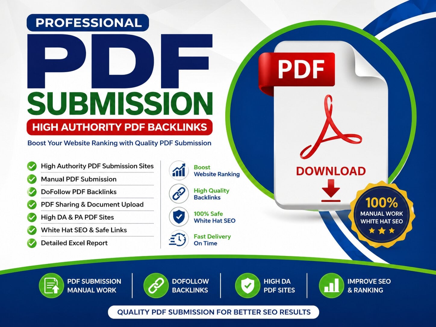 I Will Do High Authority PDF Submission and PDF Backl...