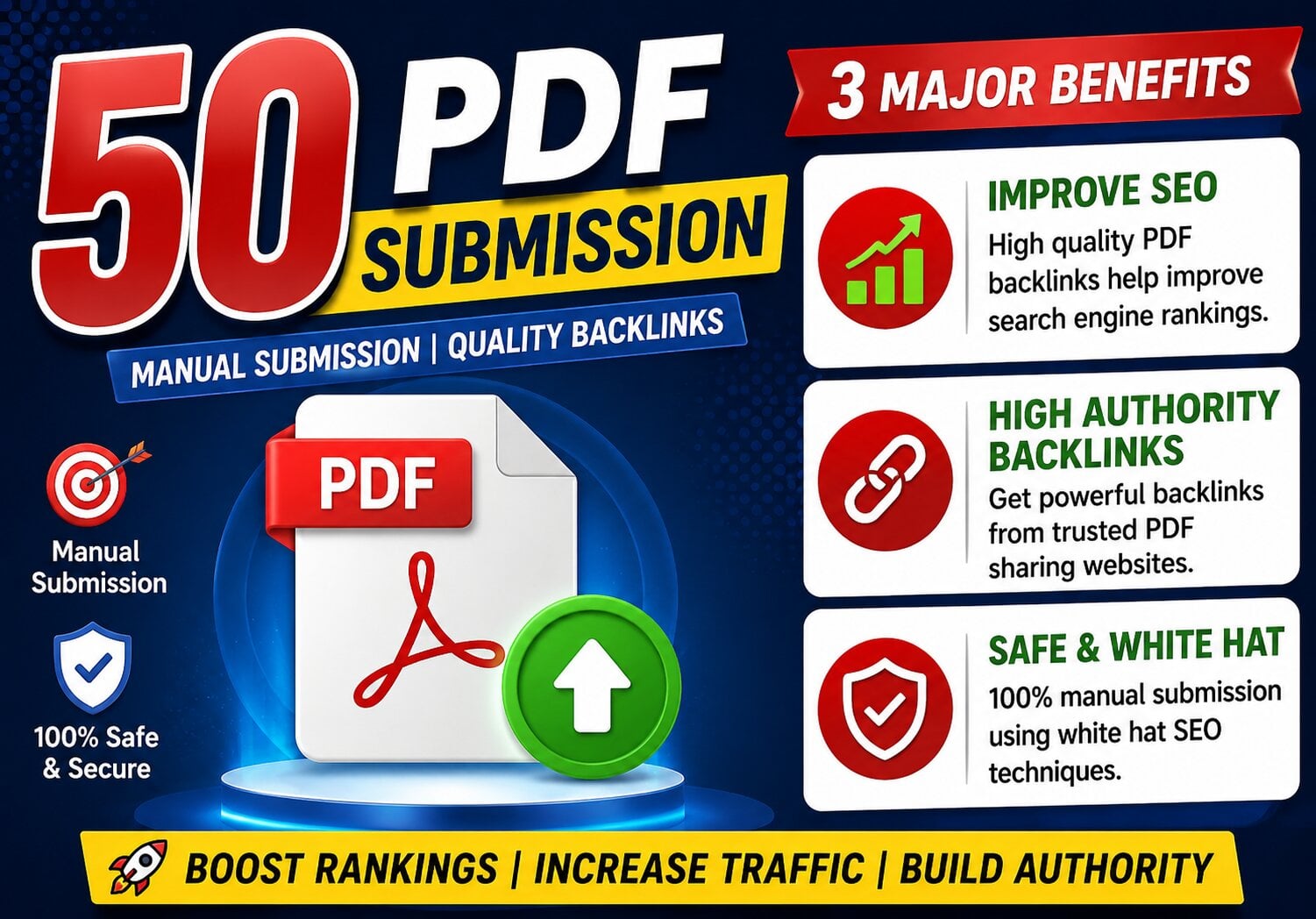 I Will Create 50 PDF Submission SEO-Friendly Backlink...