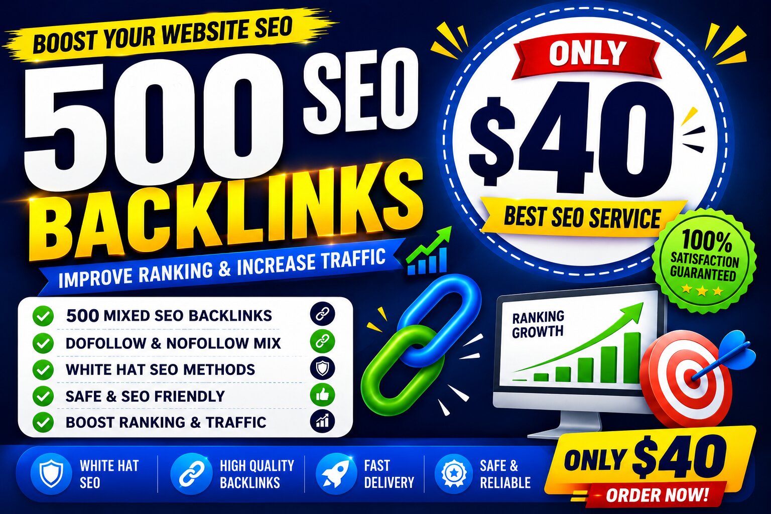 I Will Create 500 SEO Backlinks for Your Website Whit...