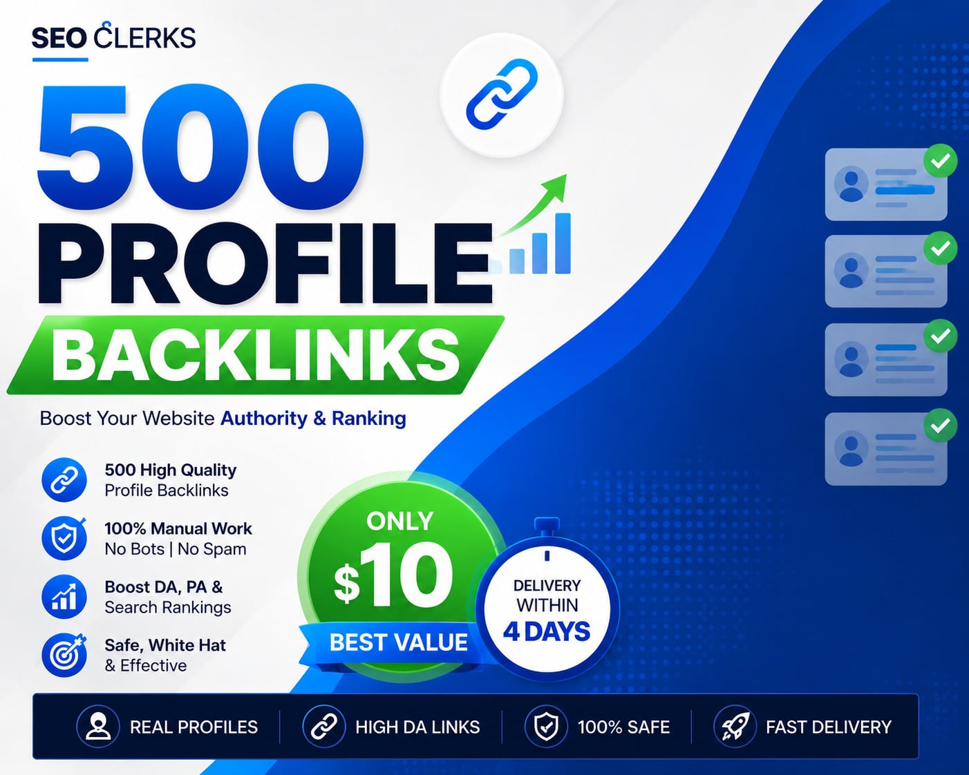 I will create 500 high quality manual profile backlin...