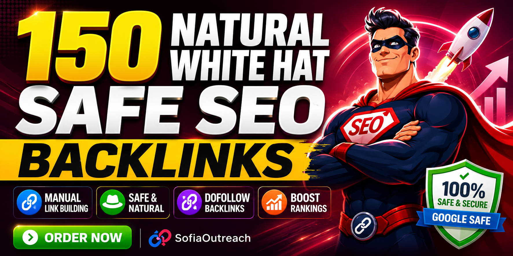 150 Natural White Hat Safe SEO Backlinks