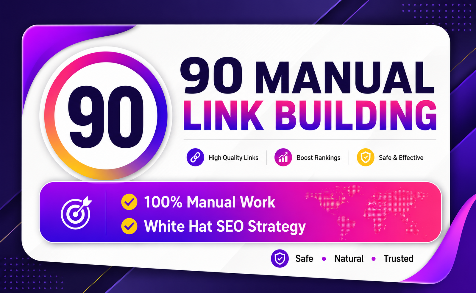 I Will Build 90 Manual White Hat SEO Links for Your Website 