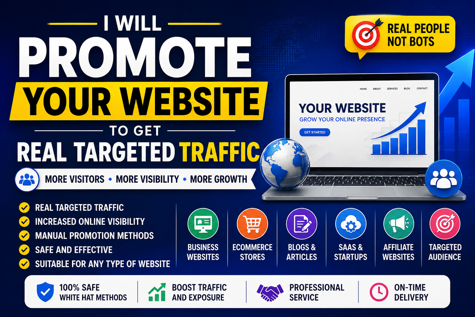 I Will Promote Your Website to Get Real Targeted Traffic