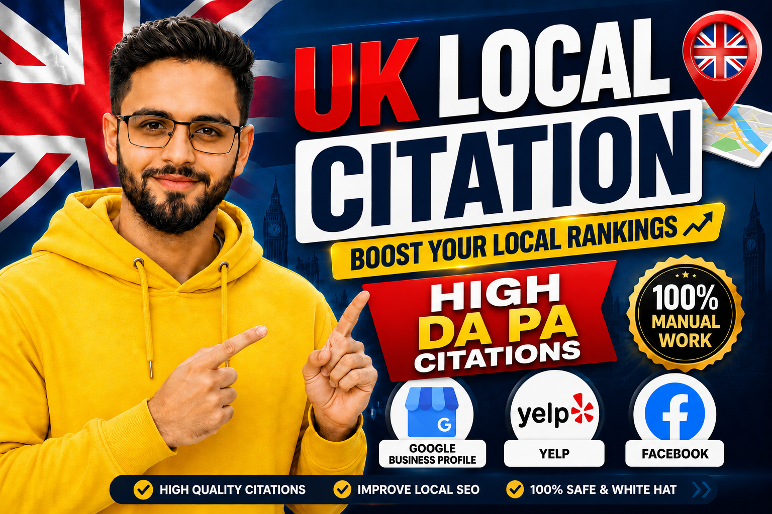 I will build UK local citations with a full audit and...