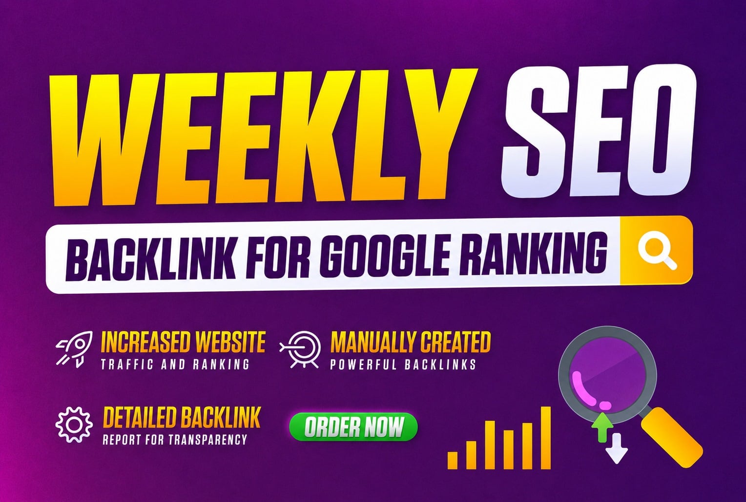 Receive Fresh Weekly SEO Backlinks for Long-Term Webs...