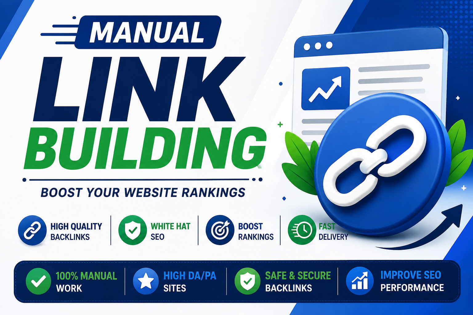 I will build quality manual backlinks to improve SEO ...