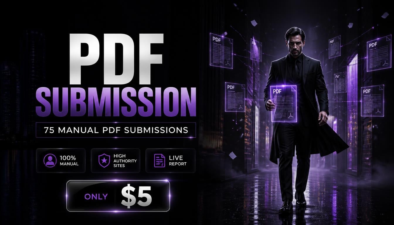 I Will Manually Submit PDF to High Authority Sites