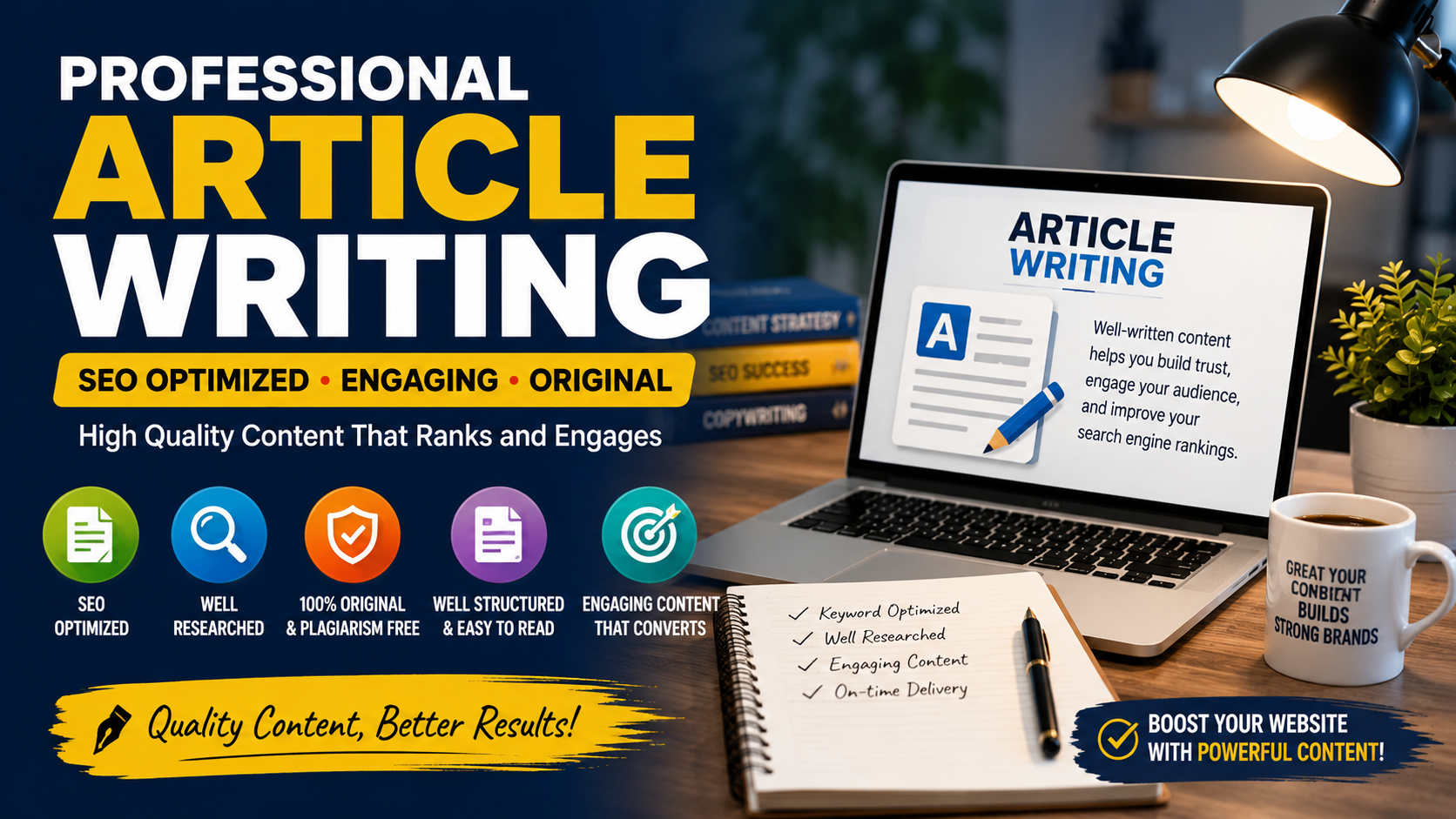 Write High Quality Blog Posts and Articles