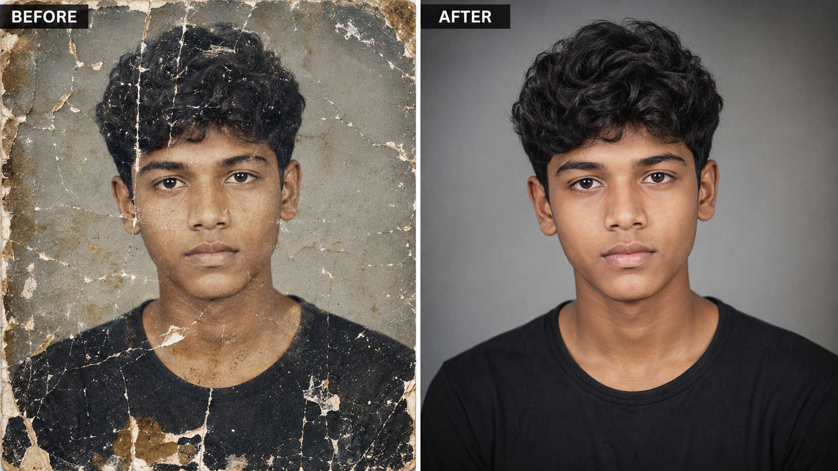 Repair Old Photos and Remove Scratches