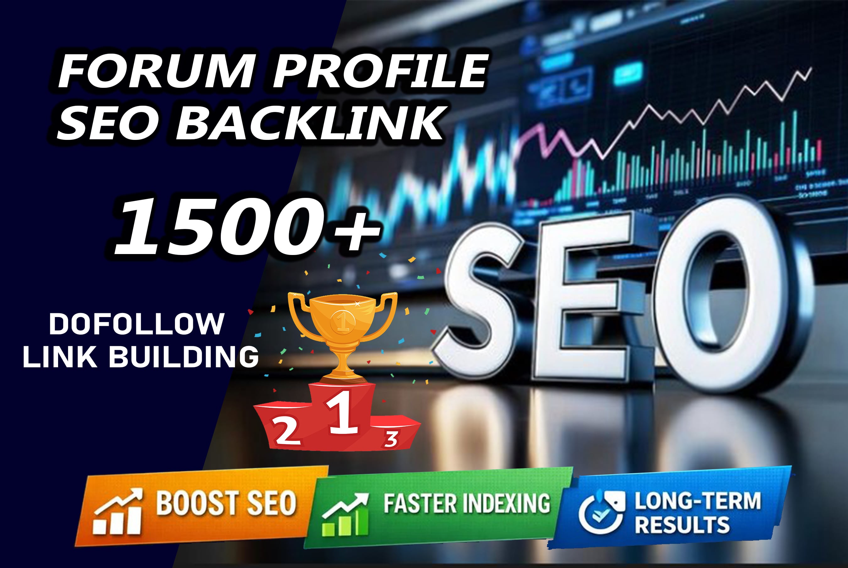 I will create 1500 high da seo forum profile backlinks