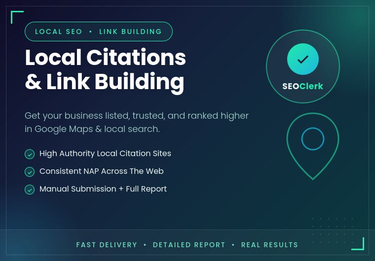 I will build 60 high authority local citations for lo...