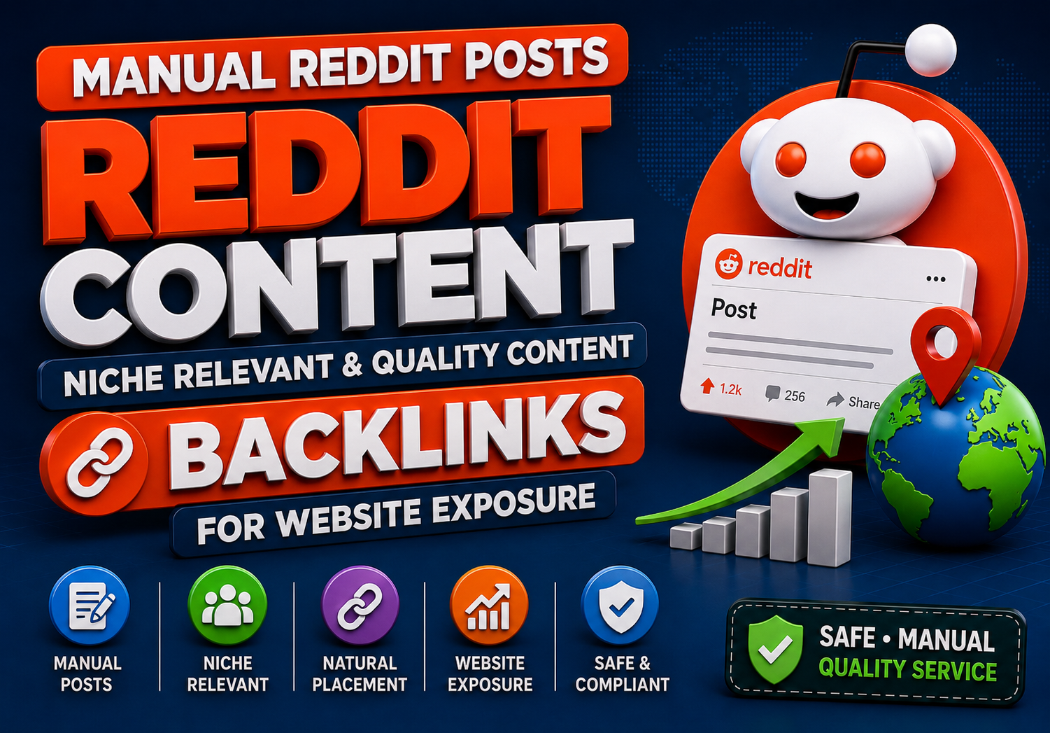 Manual Reddit Backlinks for Niche Relevant Website Ex...