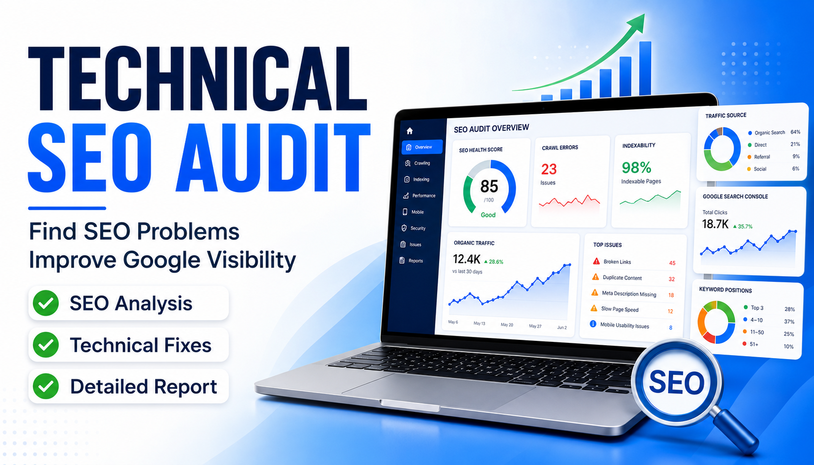 I will perform a professional technical SEO audit for...