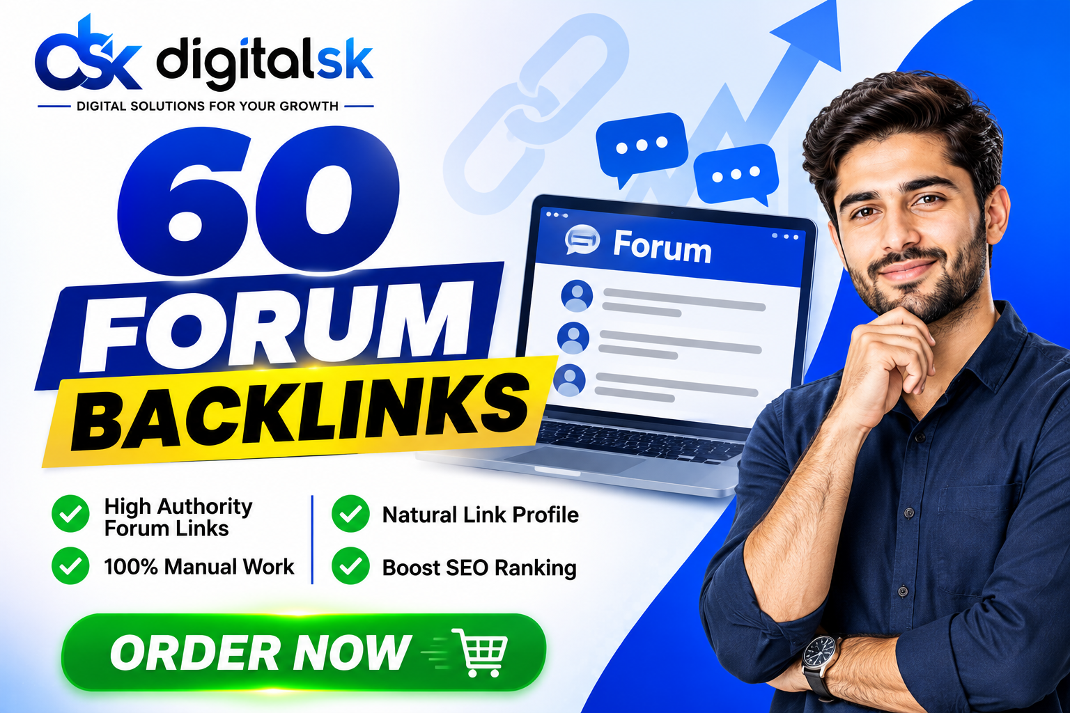I Will Build Manual 60 Forum Backlinks for Google Rankings