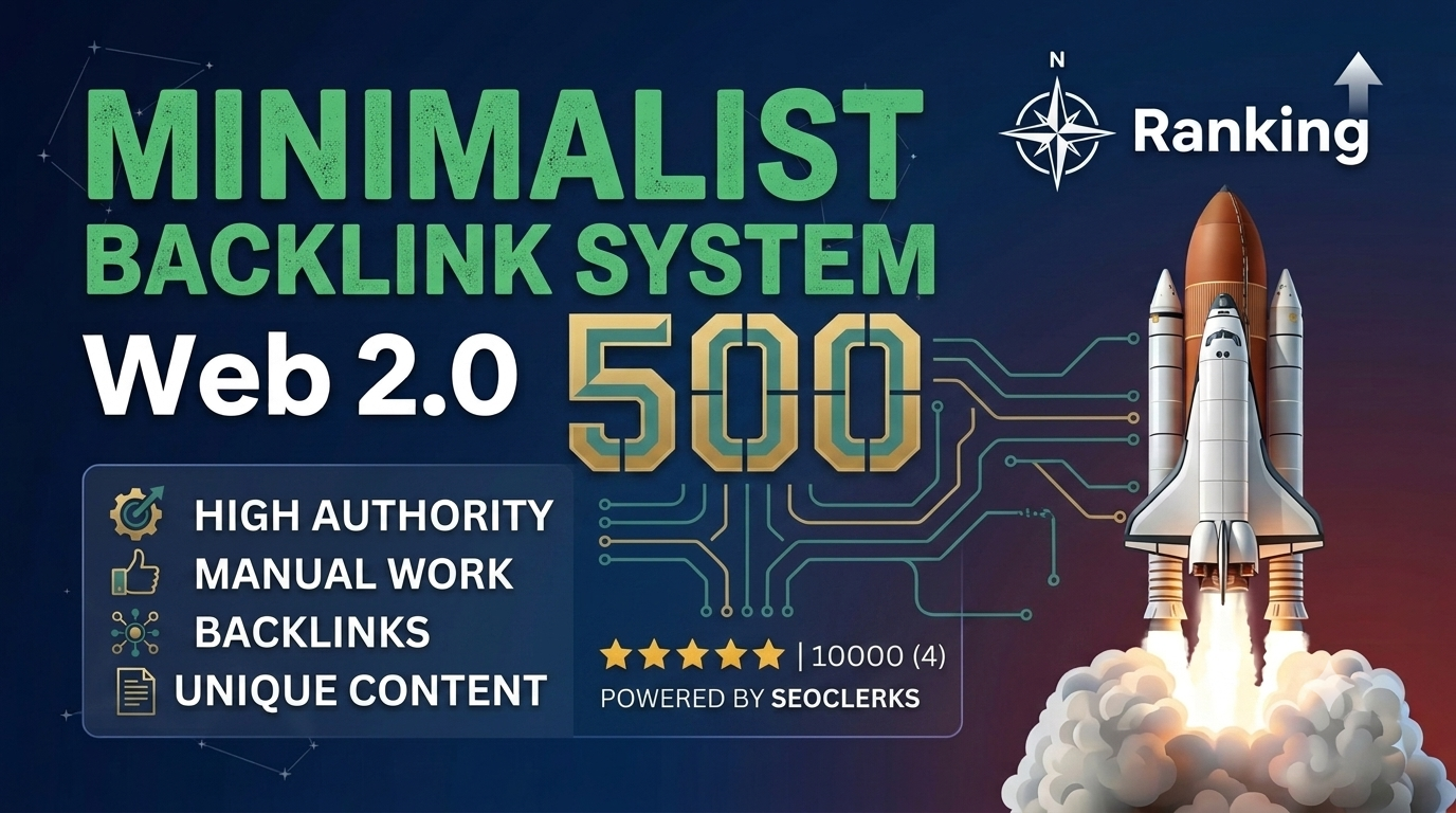 Get 500 web 2.0 backlinks for google ranking