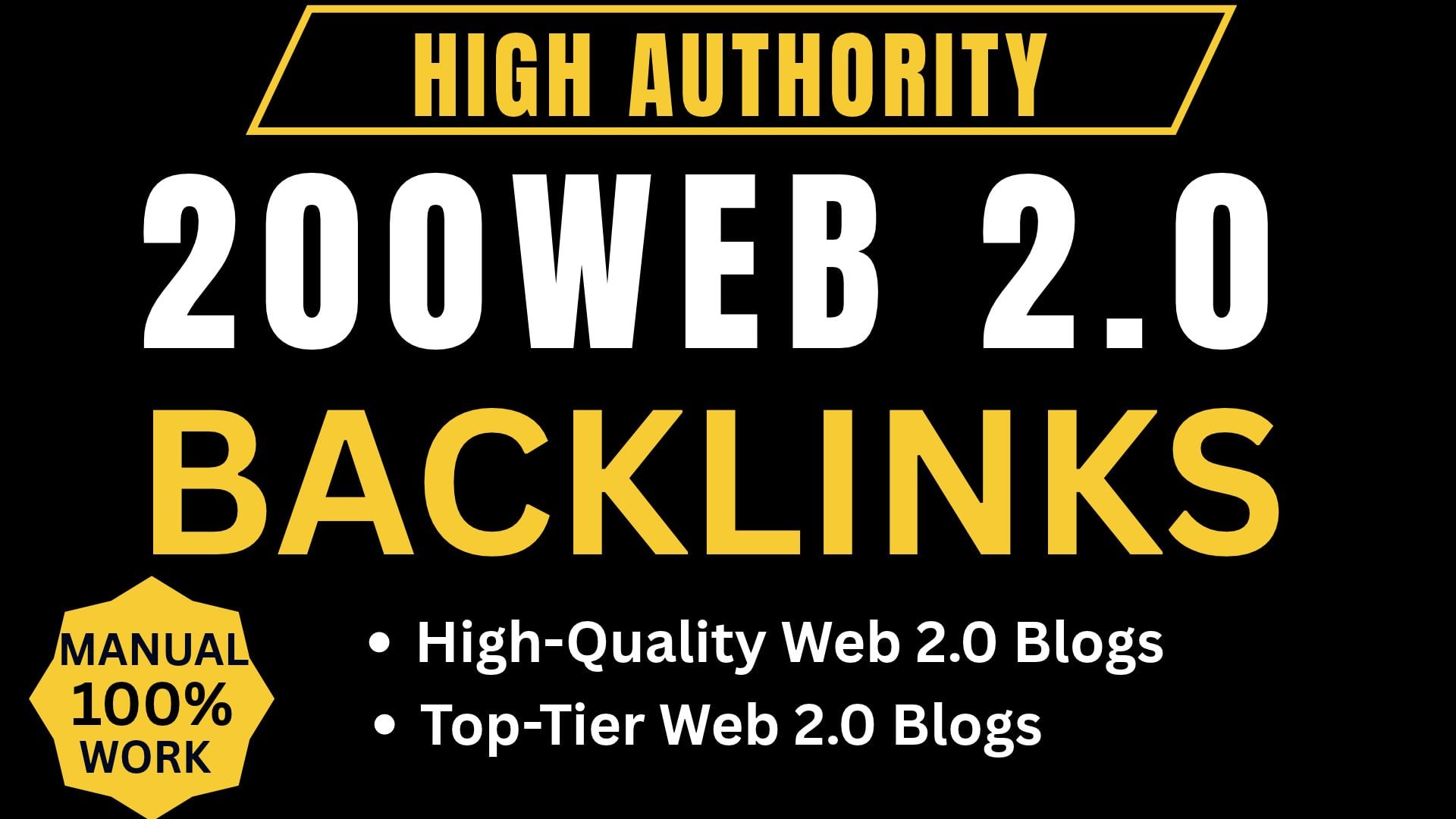 200 High Authority Web 2.0 Backlinks with SEO Optimized Content